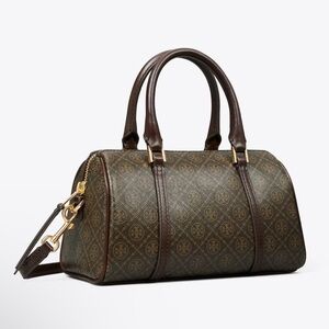 New!!! Tory Burch T Monogram Coated Mini Barrel Bag! MSRP $395